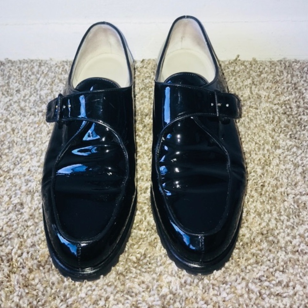 Bally Black Pattern Mocassine shoes